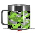 Skin Decal Wrap for Yeti Coffee Mug 14oz WraptorCamo Digital Camo Neon Green - 14 oz CUP NOT INCLUDED by WraptorSkinz