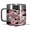 Skin Decal Wrap for Yeti Coffee Mug 14oz WraptorCamo Digital Camo Pink - 14 oz CUP NOT INCLUDED by WraptorSkinz