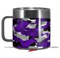 Skin Decal Wrap for Yeti Coffee Mug 14oz WraptorCamo Digital Camo Purple - 14 oz CUP NOT INCLUDED by WraptorSkinz