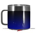 Skin Decal Wrap for Yeti Coffee Mug 14oz Smooth Fades Blue Black - 14 oz CUP NOT INCLUDED by WraptorSkinz