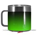 Skin Decal Wrap for Yeti Coffee Mug 14oz Smooth Fades Green Black - 14 oz CUP NOT INCLUDED by WraptorSkinz