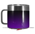 Skin Decal Wrap for Yeti Coffee Mug 14oz Smooth Fades Purple Black - 14 oz CUP NOT INCLUDED by WraptorSkinz