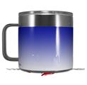 Skin Decal Wrap for Yeti Coffee Mug 14oz Smooth Fades White Blue - 14 oz CUP NOT INCLUDED by WraptorSkinz