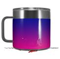 Skin Decal Wrap for Yeti Coffee Mug 14oz Smooth Fades Hot Pink Blue - 14 oz CUP NOT INCLUDED by WraptorSkinz