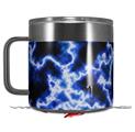 Skin Decal Wrap for Yeti Coffee Mug 14oz Electrify Blue - 14 oz CUP NOT INCLUDED by WraptorSkinz
