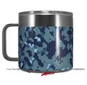 Skin Decal Wrap for Yeti Coffee Mug 14oz WraptorCamo Old School Camouflage Camo Navy - 14 oz CUP NOT INCLUDED by WraptorSkinz