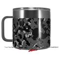 Skin Decal Wrap for Yeti Coffee Mug 14oz WraptorCamo Old School Camouflage Camo Black - 14 oz CUP NOT INCLUDED by WraptorSkinz