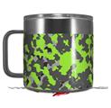 Skin Decal Wrap for Yeti Coffee Mug 14oz WraptorCamo Old School Camouflage Camo Lime Green - 14 oz CUP NOT INCLUDED by WraptorSkinz