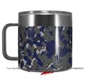 Skin Decal Wrap for Yeti Coffee Mug 14oz WraptorCamo Old School Camouflage Camo Blue Navy - 14 oz CUP NOT INCLUDED by WraptorSkinz