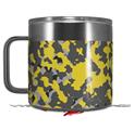 Skin Decal Wrap for Yeti Coffee Mug 14oz WraptorCamo Old School Camouflage Camo Yellow - 14 oz CUP NOT INCLUDED by WraptorSkinz