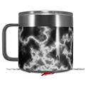 Skin Decal Wrap for Yeti Coffee Mug 14oz Electrify White - 14 oz CUP NOT INCLUDED by WraptorSkinz