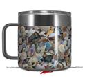 Skin Decal Wrap for Yeti Coffee Mug 14oz Sea Shells - 14 oz CUP NOT INCLUDED by WraptorSkinz