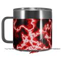 Skin Decal Wrap for Yeti Coffee Mug 14oz Electrify Red - 14 oz CUP NOT INCLUDED by WraptorSkinz