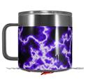 Skin Decal Wrap for Yeti Coffee Mug 14oz Electrify Purple - 14 oz CUP NOT INCLUDED by WraptorSkinz