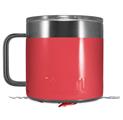 Skin Decal Wrap for Yeti Coffee Mug 14oz Solids Collection Coral - 14 oz CUP NOT INCLUDED by WraptorSkinz