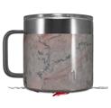 Skin Decal Wrap for Yeti Coffee Mug 14oz Marble Granite 08 Pink - 14 oz CUP NOT INCLUDED by WraptorSkinz