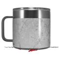 Skin Decal Wrap for Yeti Coffee Mug 14oz Marble Granite 09 White Gray - 14 oz CUP NOT INCLUDED by WraptorSkinz