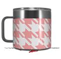 Skin Decal Wrap for Yeti Coffee Mug 14oz Houndstooth Pink - 14 oz CUP NOT INCLUDED by WraptorSkinz