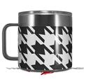 Skin Decal Wrap for Yeti Coffee Mug 14oz Houndstooth Dark Gray - 14 oz CUP NOT INCLUDED by WraptorSkinz