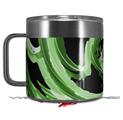 Skin Decal Wrap for Yeti Coffee Mug 14oz Alecias Swirl 02 Green - 14 oz CUP NOT INCLUDED by WraptorSkinz