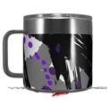 Skin Decal Wrap for Yeti Coffee Mug 14oz Abstract 02 Purple - 14 oz CUP NOT INCLUDED by WraptorSkinz