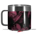 Skin Decal Wrap for Yeti Coffee Mug 14oz Skulls Confetti Pink - 14 oz CUP NOT INCLUDED by WraptorSkinz