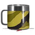 Skin Decal Wrap for Yeti Coffee Mug 14oz Camouflage Yellow - 14 oz CUP NOT INCLUDED by WraptorSkinz