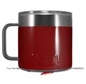 Skin Decal Wrap for Yeti Coffee Mug 14oz Solids Collection Red Dark - 14 oz CUP NOT INCLUDED by WraptorSkinz