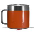 Skin Decal Wrap for Yeti Coffee Mug 14oz Solids Collection Burnt Orange - 14 oz CUP NOT INCLUDED by WraptorSkinz