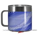 Skin Decal Wrap for Yeti Coffee Mug 14oz Mystic Vortex Blue - 14 oz CUP NOT INCLUDED by WraptorSkinz