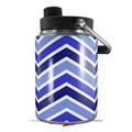 Skin Decal Wrap for Yeti Half Gallon Jug Zig Zag Blues - JUG NOT INCLUDED by WraptorSkinz