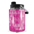 Skin Decal Wrap for Yeti Half Gallon Jug Triangle Mosaic Fuchsia - JUG NOT INCLUDED by WraptorSkinz