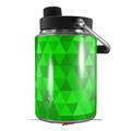 Skin Decal Wrap for Yeti Half Gallon Jug Triangle Mosaic Green - JUG NOT INCLUDED by WraptorSkinz