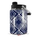 Skin Decal Wrap for Yeti Half Gallon Jug Wavey Navy Blue - JUG NOT INCLUDED by WraptorSkinz