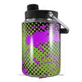 Skin Decal Wrap for Yeti Half Gallon Jug Halftone Splatter Hot Pink Green - JUG NOT INCLUDED by WraptorSkinz