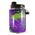 Skin Decal Wrap for Yeti Half Gallon Jug Halftone Splatter Green Purple - JUG NOT INCLUDED by WraptorSkinz