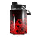 Skin Decal Wrap for Yeti Half Gallon Jug HEX Red - JUG NOT INCLUDED by WraptorSkinz
