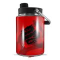 Skin Decal Wrap for Yeti Half Gallon Jug Oriental Dragon Black on Red - JUG NOT INCLUDED by WraptorSkinz