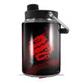 Skin Decal Wrap for Yeti Half Gallon Jug Oriental Dragon Red on Black - JUG NOT INCLUDED by WraptorSkinz
