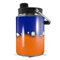 Skin Decal Wrap for Yeti Half Gallon Jug Ripped Colors Blue Orange - JUG NOT INCLUDED by WraptorSkinz