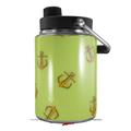 Skin Decal Wrap for Yeti Half Gallon Jug Anchors Away Sage Green - JUG NOT INCLUDED by WraptorSkinz