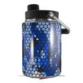 Skin Decal Wrap for Yeti Half Gallon Jug HEX Mesh Camo 01 Blue Bright - JUG NOT INCLUDED by WraptorSkinz