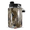 Skin Decal Wrap for Yeti Half Gallon Jug HEX Mesh Camo 01 Brown - JUG NOT INCLUDED by WraptorSkinz