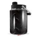 Skin Decal Wrap for Yeti Half Gallon Jug Diamond Plate Metal 02 Black - JUG NOT INCLUDED by WraptorSkinz