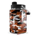 Skin Decal Wrap for Yeti Half Gallon Jug WraptorCamo Digital Camo Burnt Orange - JUG NOT INCLUDED by WraptorSkinz