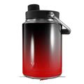 Skin Decal Wrap for Yeti Half Gallon Jug Smooth Fades Red Black - JUG NOT INCLUDED by WraptorSkinz