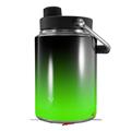 Skin Decal Wrap for Yeti Half Gallon Jug Smooth Fades Green Black - JUG NOT INCLUDED by WraptorSkinz