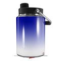 Skin Decal Wrap for Yeti Half Gallon Jug Smooth Fades White Blue - JUG NOT INCLUDED by WraptorSkinz