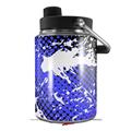 Skin Decal Wrap for Yeti Half Gallon Jug Halftone Splatter White Blue - JUG NOT INCLUDED by WraptorSkinz