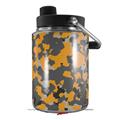 Skin Decal Wrap for Yeti Half Gallon Jug WraptorCamo Old School Camouflage Camo Orange - JUG NOT INCLUDED by WraptorSkinz